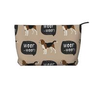 Bau Beagle, Borsa per cosmetici in velluto a coste Borsa per il trucco Borsa da viaggio portatile