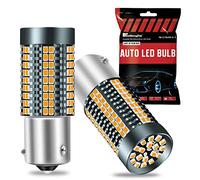 BAU15S LED Lampadina Indicatore di Direzione, 2022 Aggiornata 3020-126SMD Lampadina LED Senza Errori CANBUS Giallo Ambra 3200LM 25W per 7507AST 1156 PY21W Sostituzione Lampadina Lampeggiante (2 PZ)