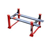 BAUBAUPLAY 1:18 Scala Riparazione Auto Quattro Pilastri Modello Sollevatore DIY Auto Officina Tuning Scena Auto Officina Regalo per i fan