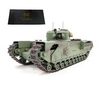 BAUBAUPLAY Carro armato da combattimento 1:16, carro armato militare 2,4 G Churchill con effetti di fumo, carro armato giocattolo modellismo per fan militari e adulti (versione base)