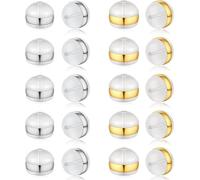 BAUCH 20pcs Silicone Chiusure Orecchini,chiusure per orecchini a perno,Trasparente Cuscinetti,Adatto a tutti i tipi di orecchini