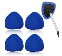 BAUCH Panno Microfibra Blu Vetri Auto Set di 4, Panni di Ricambio per Pulitore di Vetri Auto, Panno Microfibra Pulizia Parabrezza