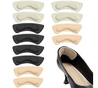 BAUCH Proteggi Tallone Per Scarpe 6 Coppie di Adesivi Multicolori Spessi per la Protezione e l'Adesione del Tallone（Per Indossare Scarpe, per Persone con Numero Scarpa Troppo Grande）