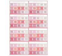 BAUCH Set di 8 Etichette per Bibbia Rosa, 120 Pezzi Etichette Autoadesive per Antico & Nuovo Testamento, Accessori per Journaling Biblico