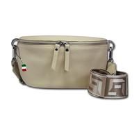 Bauchtasche In Vera Pelle Firenze Per Donne Beige OTF807I
