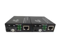 BAUDCOM Convertitore multimediale in Fibra Gigabit Ethernet 10/100/1000M, BIDI 40km, ricetrasmettitori SC monomodali integrati, da RJ45 a 1000Base-LX