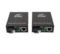 BAUDCOM Convertitore multimediale in Fibra Gigabit Ethernet 10/100/1000M, ricetrasmettitori SC Singoli, modalità Singola 20KM, da RJ45 a 1000Base-LX, BIDI 20KM