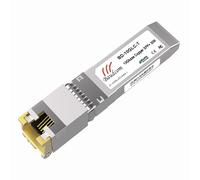 BAUDCOM Modulo SFP-RJ45 10G in Rame 30 Metri, ricetrasmettitore 10GBase-T SFP+ Compatibile con Cisco SFP-10G-T-S, TP-Link, D-Link (x1, 10GBase-T: 30 m)