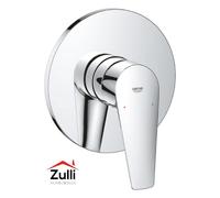 BAUEDGE GROHE MISCELATORE MONOCOMANDO PER DOCCIA LEVA IN METALLO PARTE ESTERNA P