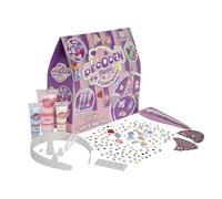 Bauer "DECODEN MAGIC", set di 143 cerchietti fai da te con simpatici ciondoli, pietre glitterate e colla a puffy, accessori per capelli, giocattolo creativo per bambini a partire dai 6 anni (22004)
