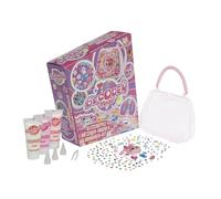Bauer "DECODEN MAGIC" Set fai da te per gattini con simpatici ciondoli, pietre glitterate e colla a sbuffy, piccola borsa fai da te, giocattolo creativo per bambini a partire dai 6 anni (22005)