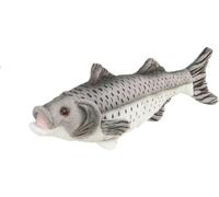 Bauer Giocattoli 14056 Attira Sguardi Peluche Pesce Persico Grigio 25cm