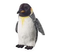Bauer- Königspinguin Super Soft Animale di Peluche, Colore Bianco/Grigio, 12524