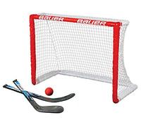 Bauer - Set per Giocare a Hockey in Ginocchio, con Porta da Hockey, 76,2 x 58,4 cm, Colore: Rosso