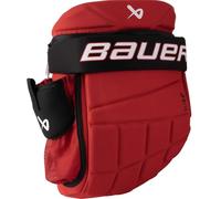 Bauer - Zaino per hockey su ghiaccio e hockey in linea, colore: Rosso/Nero