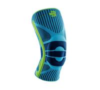 Bauerfeind, 1 Ginocchiera Unisex, Indossabile a destra e sinistra, Per sport con la palla e atletica leggera, Sostegno per il ginocchio durante lo sport, Anello di silicone, Taglia S, Rivera, 11449411260011