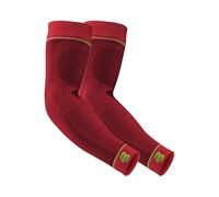 Bauerfeind, 1 Paio di Fasce a compressione per braccia, Unisex, Indossabili a destra e sinistra, Per sport con la palla e sport di resistenza, Rafforzamento della muscolatura, Taglia L lunga, Rosso, 29355013500033