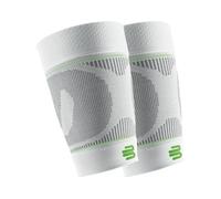 Bauerfeind, 1 Paio di Fasce a compressione per cosce, Unisex, Indossabili a destra e sinistra, Per sport con la palla e sport di resistenza, Rafforzamento della muscolatura, Taglia M lunga, Bianco, 29345721000032