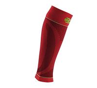 Bauerfeind, 1 Paio di Fasce a compressione per polpacci, Unisex, Indossabili a destra e sinistra, Per sport con la palla e sport di resistenza, Rafforzamento della muscolatura, Taglia L lunga, Rosso, 29352023500033
