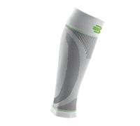 Bauerfeind, 1 Paio di Fasce a compressione per polpacci, Unisex, Indossabili a destra e sinistra, Per sport con la palla e sport di resistenza, Rafforzamento della muscolatura, Taglia L lunga, Bianco, 29352021000033