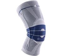 Bauerfeind GenuTrain 8, ginocchiera con silicone, blu 5C Titan