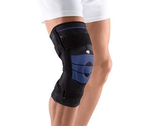 Bauerfeind GenuTrain - Ginocchiera sinistra, S, colore nero, 2 pezzi
