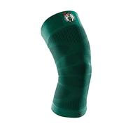 Bauerfeind Ginocchiera "Sports Compression Knee Support NBA", 1 ginocchiera unisex per sport con la palla, Ginocchiera per basket nera con logo NBA