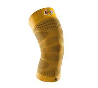 Bauerfeind Ginocchiera "Sports Compression Knee Support NBA", 1 ginocchiera unisex per sport con la palla, Ginocchiera per basket nera con logo NBA