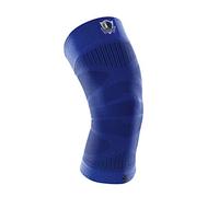 Bauerfeind Ginocchiera "Sports Compression Knee Support NBA", 1 ginocchiera unisex per sport con la palla, Ginocchiera per basket nera con logo NBA