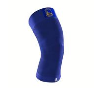 Bauerfeind Ginocchiera "Sports Compression Knee Support NBA", 1 ginocchiera unisex per sport con la palla, Ginocchiera per basket nera con logo NBA