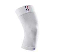 Bauerfeind Ginocchiera "Sports Compression Knee Support NBA", 1 ginocchiera unisex per sport con la palla, Ginocchiera per basket nera con logo NBA