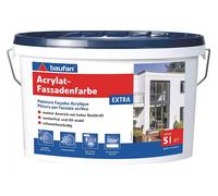 Baufan Acrylat-Fassadenfarbe Extra 5 L Bianco Vernice di Emulsione
