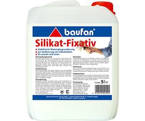 Baufan Fissativo ai silicati - Primer 5 l | per interni ed esterni | privo di conservanti, solventi e plastificanti | possiede proprietà naturali antimuffa