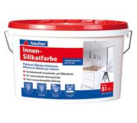 Baufan Innen-Silikatfarbe 5 L Bianco Innen-Wandfarbe Resistente Al Lavaggio