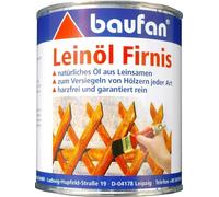 Baufan Olio di Lino Vernice 750 ML Protezione Legno Cura Del Doppia Cotto