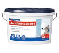 Baufan Pittura Anti-Muffa 2,5 L | Ideale per Cucine, Bagni e Ambienti Umidi | Alta Copertura | Resistente allo Sfregamento | BAuA n. 117334