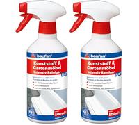 Baufan PLAST Detergente Intensivo per Plastica e Mobili da Giardino 500 ml | Cura per auto, finestre, mobili e barche | Detergente per tutti i tipi (Confezione da 2)