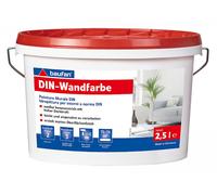 Baufan Vernice Murale DIN 2,5 L Bianca Per Interni Con Alta Copertura