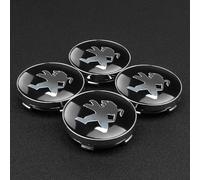 BAUFAS 4 PCS Coprimozzi, per Peugeot 206 308 307 207 208 3008 407 508 2008 60MM Coperchio Centrale Centro Cerchi in Lega Badge Antipolvere Antiruggine Pneumatici Accessori