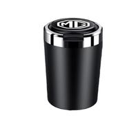 BAUFAS Auto Posacenere per MG ZS 2021 2022 2023,Materiale Resistente alla Fiamma Auto Portatile posacenere con Coperchio con LED antiodore Senza Fumo autoestinguente Parti per Auto Interne,Black