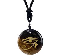 BAUFAS Collana occhio di Horus,Collana occhio di Horus Egitto,Ciondolo occhio di RA,Gioielli pendenti moda, sintetico