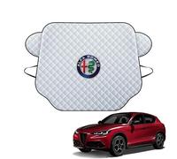 BAUFAS Copertura Protettiva per Parabrezza Anteriore dell'auto, per Alfa Romeo Stelvio SUV 2022 2023 Antineve e antigelo Addensato e Facile da installare,M