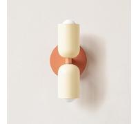 BAUFAS Lampada da parete da comodino for camera da letto a doppia testa nordica E26 (Color : Warm light, Size : C)