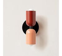 BAUFAS Lampada da parete da comodino for camera da letto a doppia testa nordica E26 (Color : Warm light, Size : F)