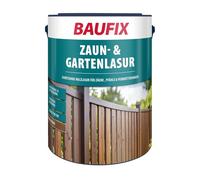BAUFIX Impregnante per recinzioni e giardini marrone scuro, satinato, 5 litri, impregnante per recinzioni traspirante marrone, adatto per recinzioni e legno per esterni