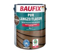 Baufix PUR Smalto a lungo termine in palissandro, lucido, 5 litri, per legno, per interni ed esterni, particolarmente resistente, per tutti i tipi di legno, resistente alle intemperie