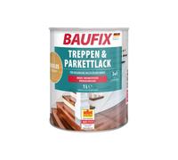 BAUFIX Scale e vernice per parquet satinata, 1 litro, cura del legno, per interni, sigillatura e verniciatura, inodore, anche per mobili