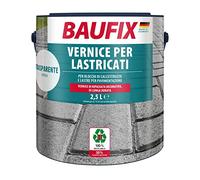 Baufix Vernice per pavimentazione trasparente, opaca, 2,5 litri, per cemento e pavimenti, con buona adesione, per lastre di pavimentazione, lunga protezione dalle intemperie