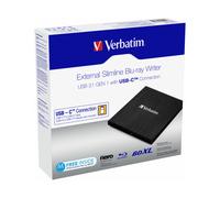 Bauform 5.25" SlimLine (extern) Einzug Schublade Blu-ray Recorder USB 3.1 A-C 6x/8x/24x Slimline Portable schwarz BDXL