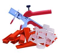 Bauhandel24 set utensili posa piastrelle 2 mm 201 pezzi cunei per piastrelle livellatori per piastrelle distanziatori per piastrelle distanziatore posa professionale pareti pavimenti con pinza